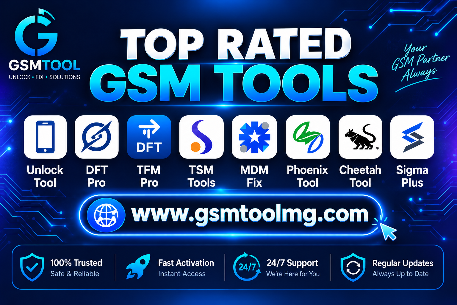 All GSM tools rent available
